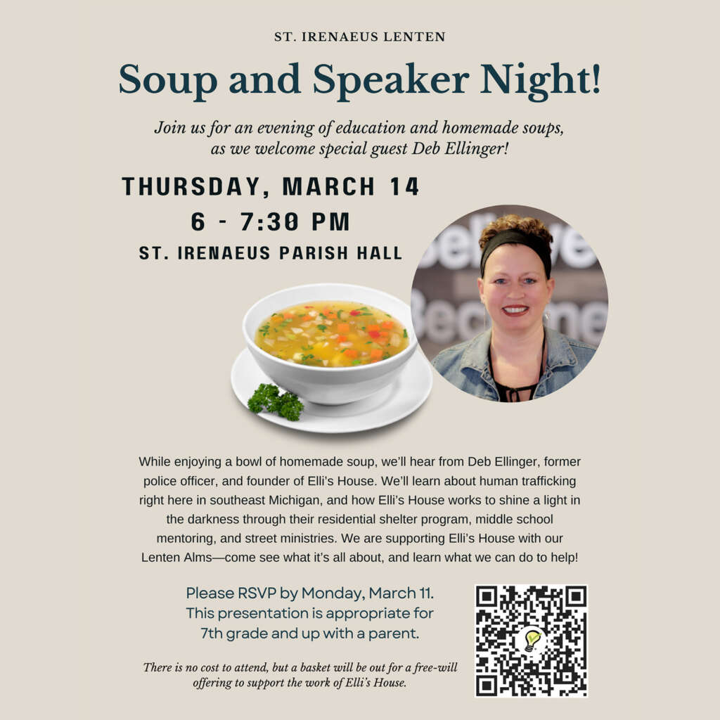 Soup and Speaker Night Information