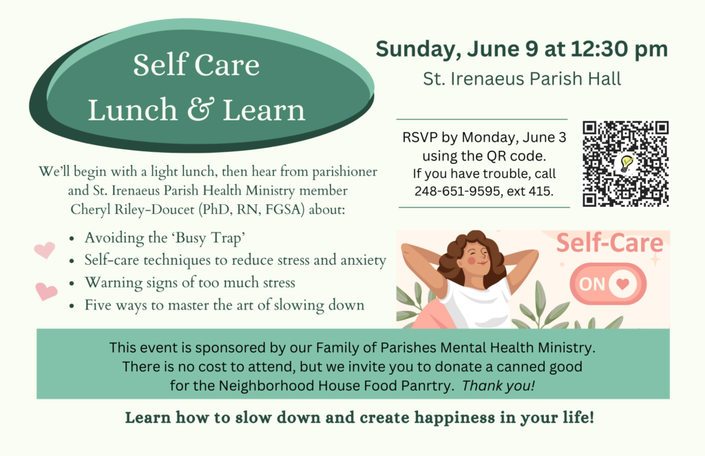 Self-Care Lunch & Learn Event