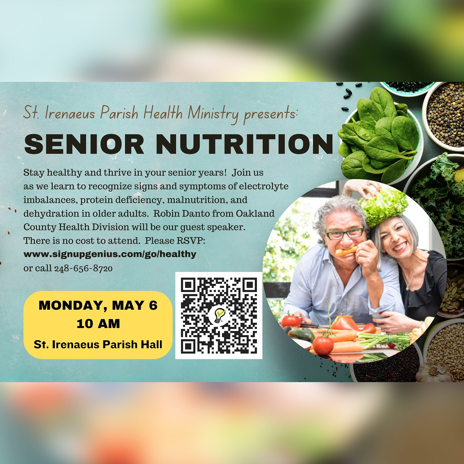 Adult Nutrition Program Information and RSVP