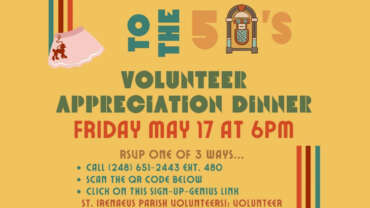 Volunteer Appreciation Dinner RSVP information