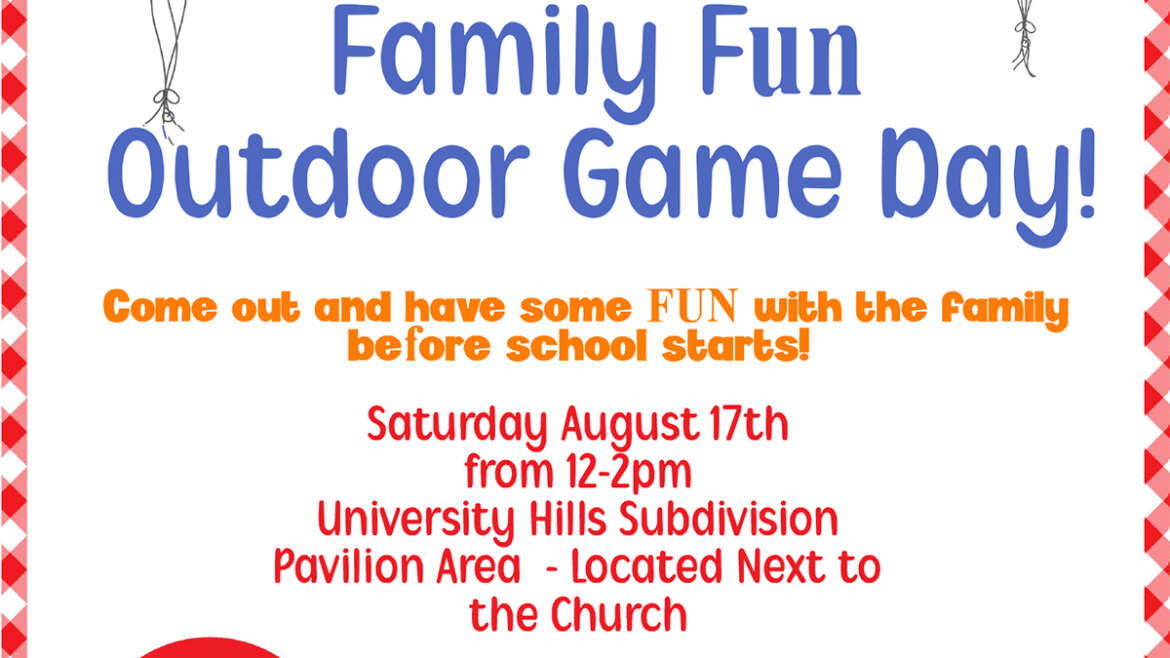 Family Fun Day Event Flyer 2024