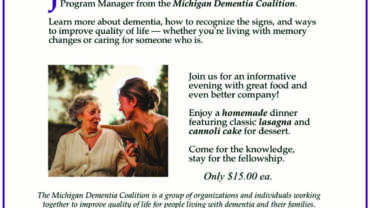 Senior Fellowship Information Night Sept. 18, 2025. Understanding Alzheimer's and Dementia