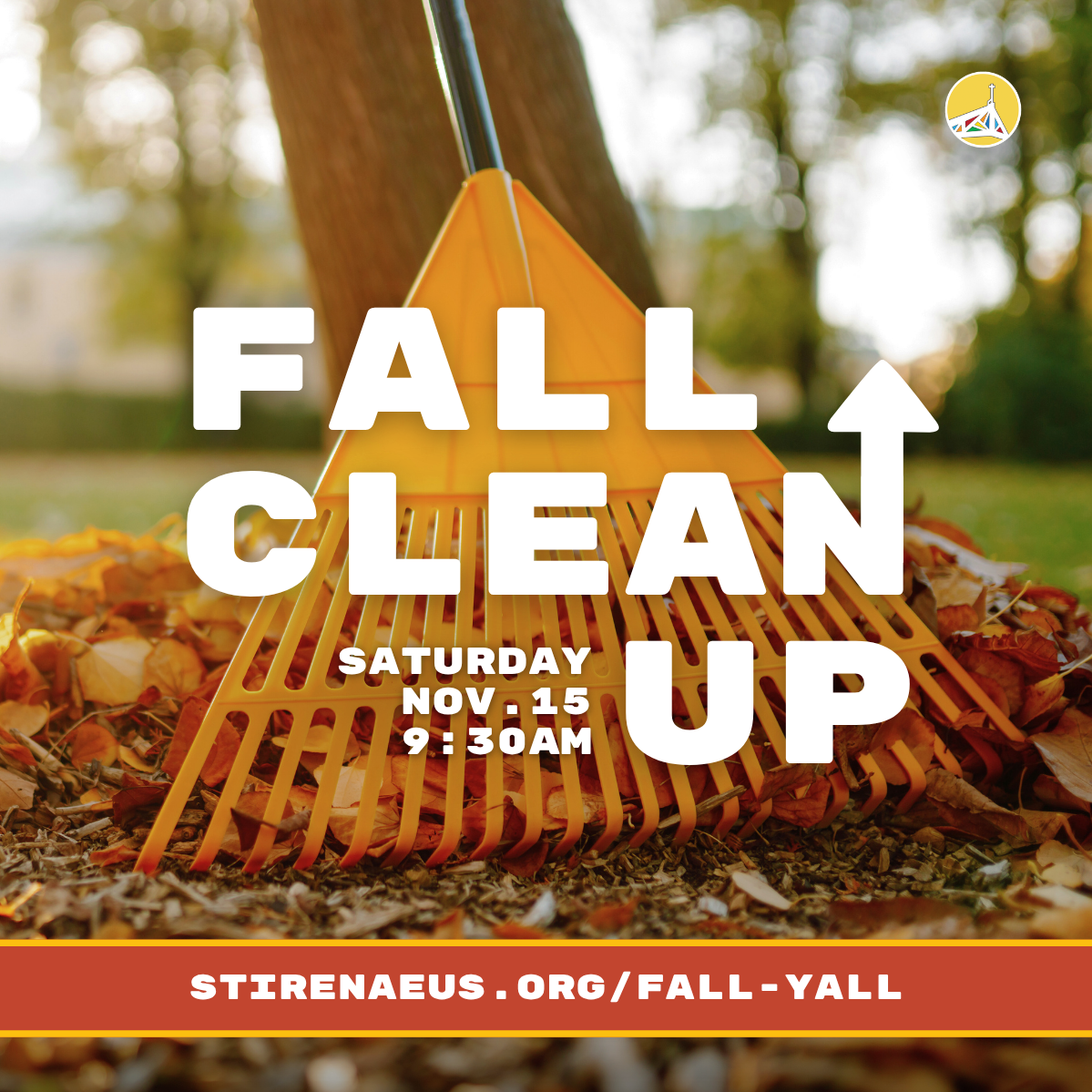 Join us as we clean up the parish grounds on November 15, 2025