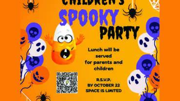Children's Spooky Party October 2025 Invitation and RSVP