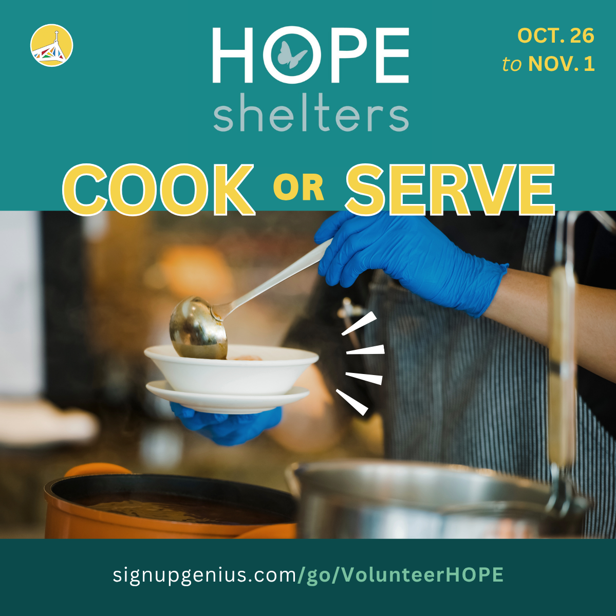 Serve at HOPE Week Oct. 26 - Nov. 1