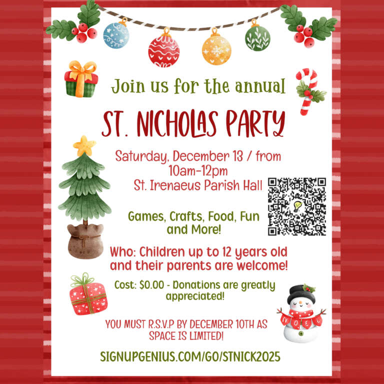 St. Nicholas Party Flyer 2025