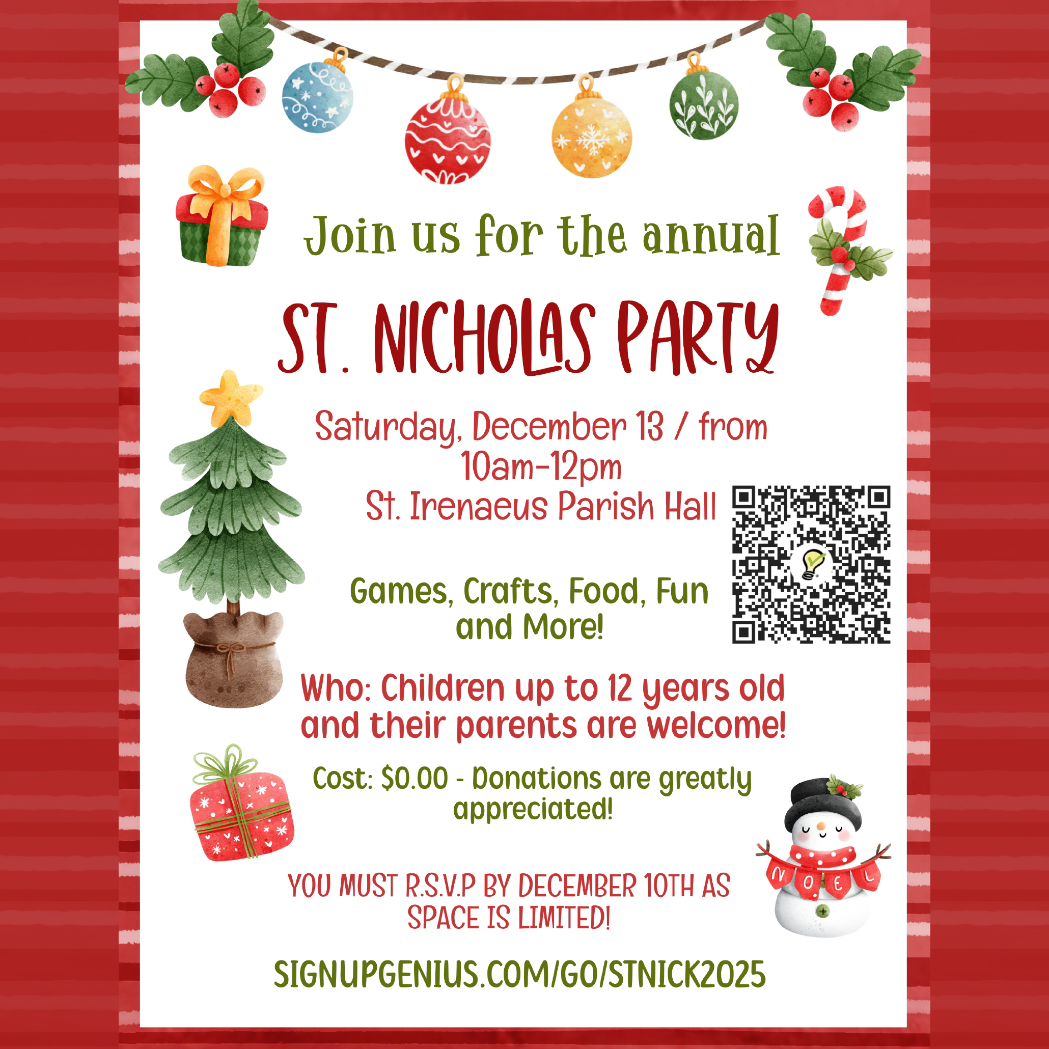 St. Nicholas Party Flyer 2025