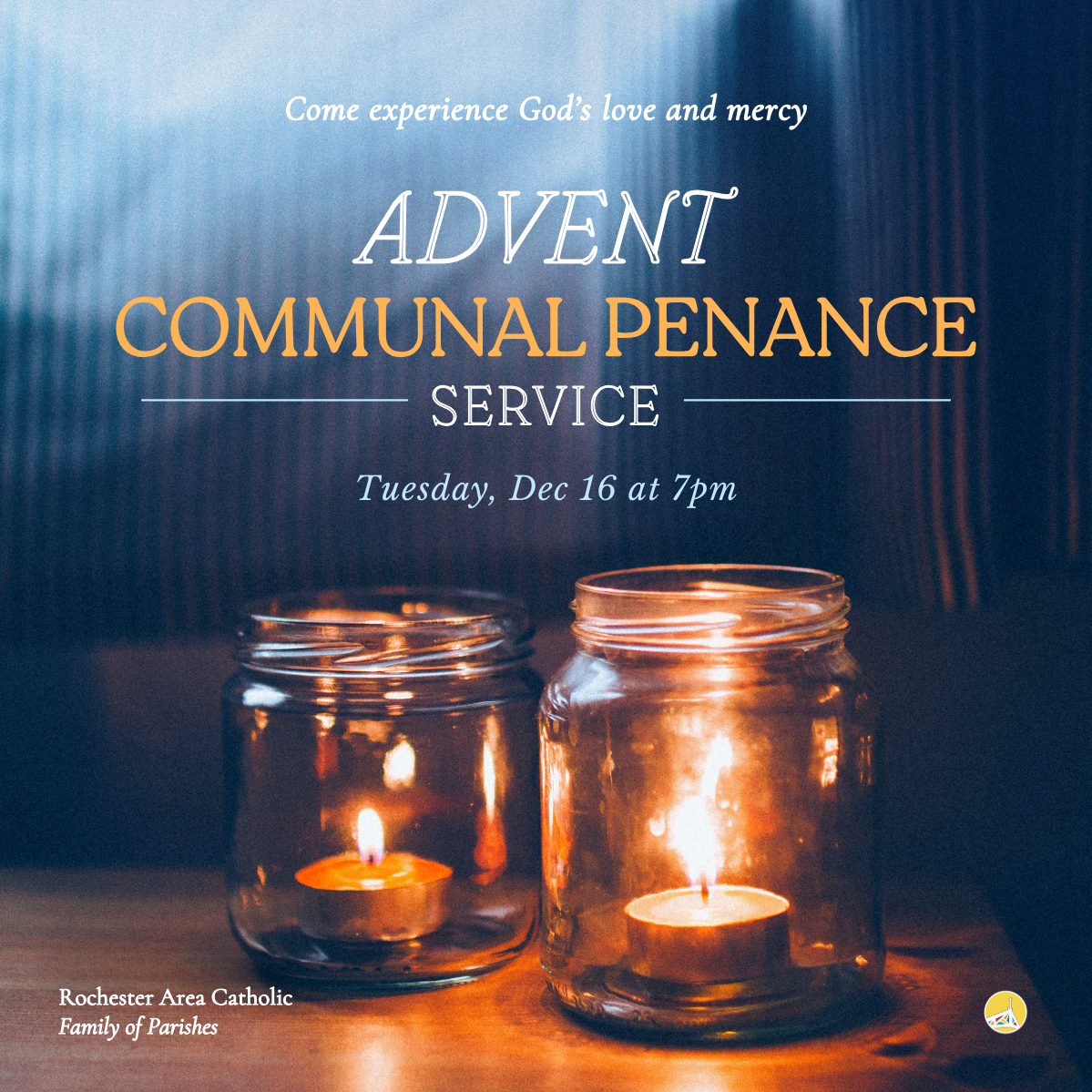 Advent Communal Penance Service on Dec. 16 at 7pm