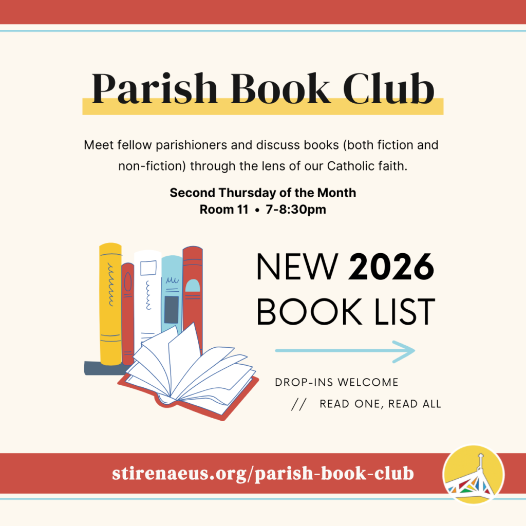 2026 Book Club - St. Irenaeus Catholic Church