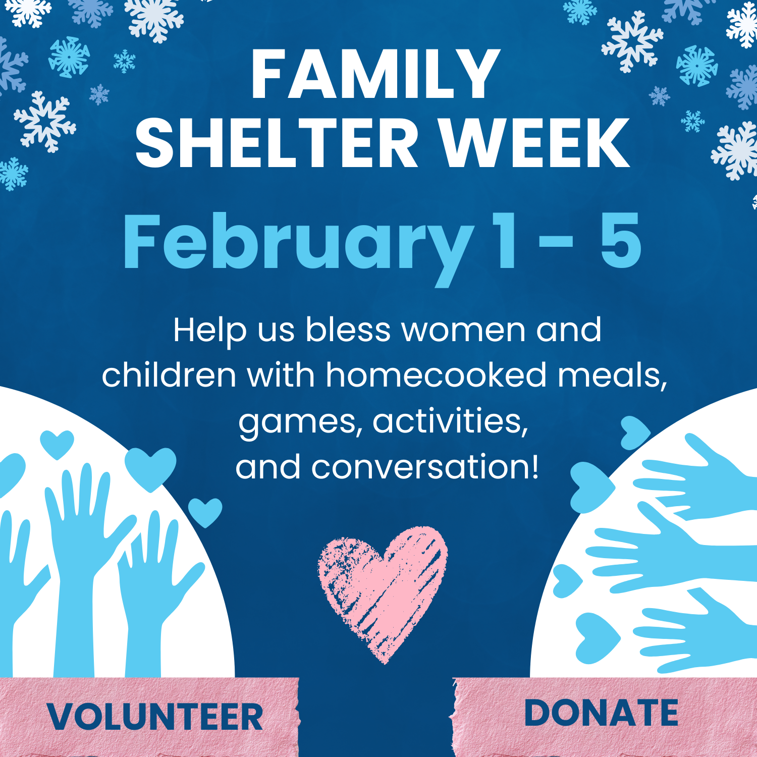 Family Shelter Week Feb. 1-5, 2026