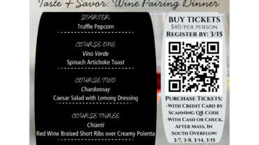 Wine and Dine Event March 21, 2026