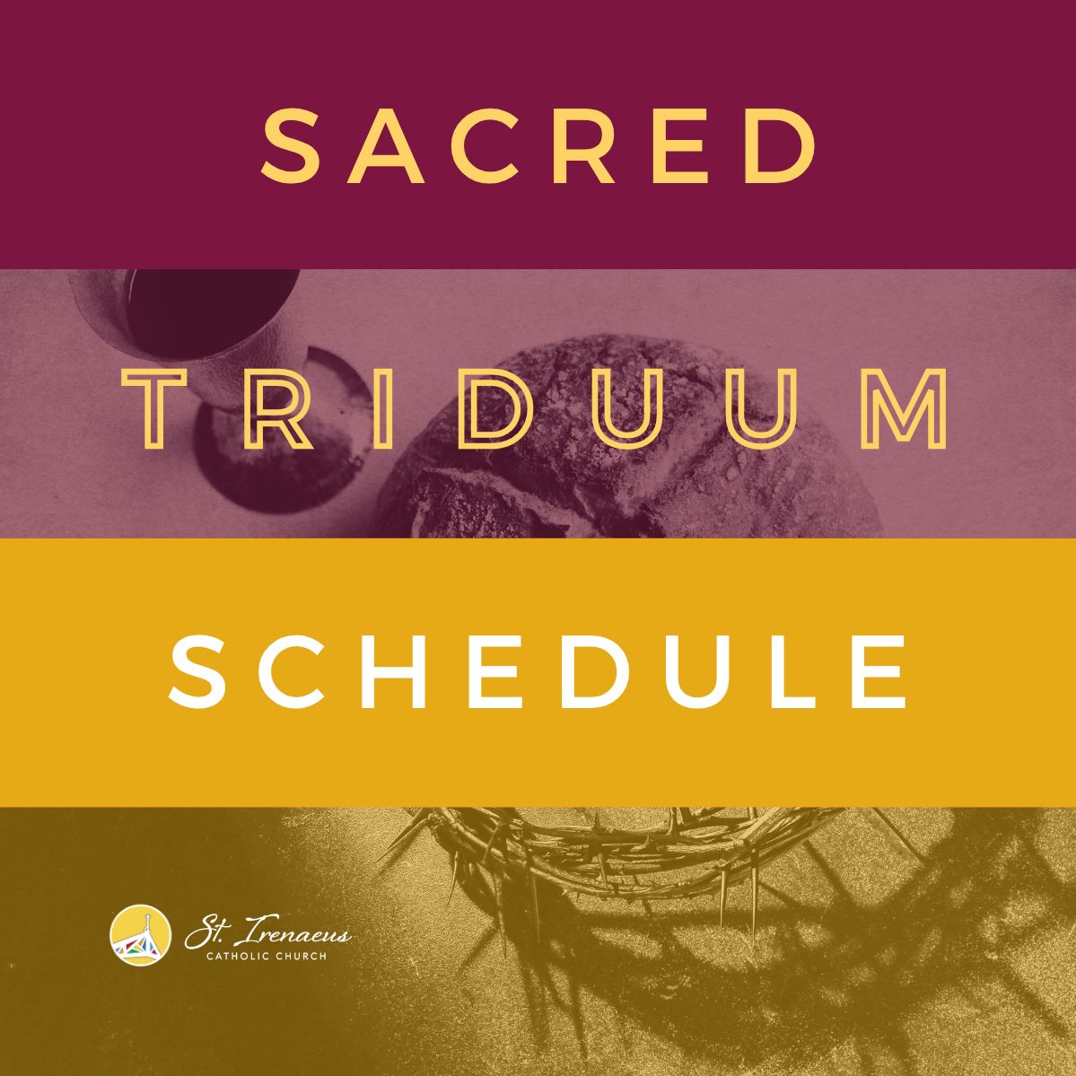 Sacred Triduum Schedule 2026