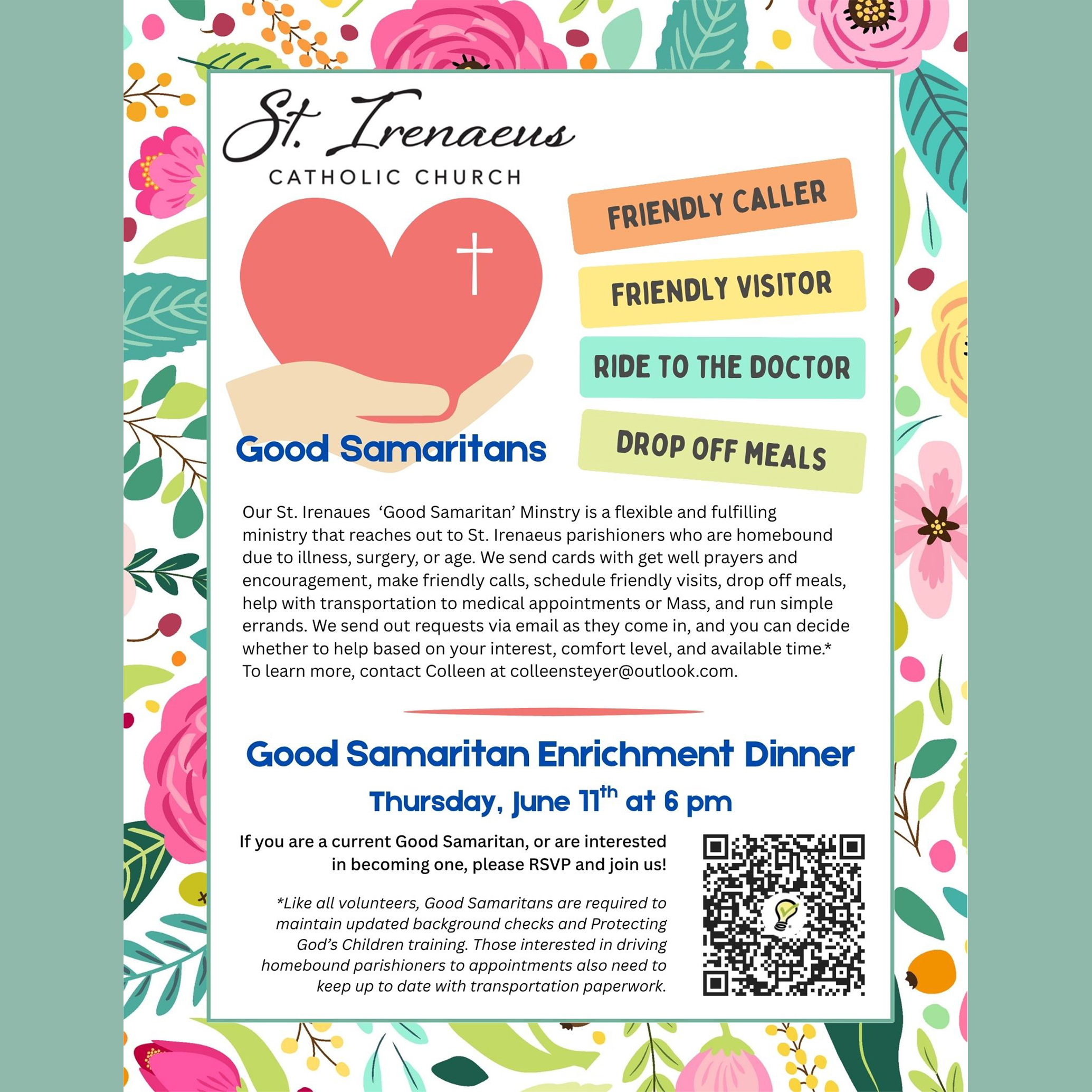 Good Samaritan Ministry dinner June 11, 2026