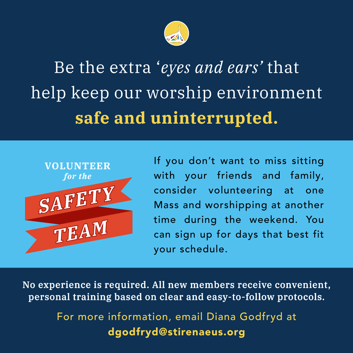 Join the Safety Team Ministry at St. Irenaeus