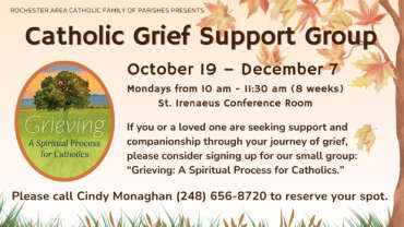 Catholic Grief Support Group Fall 2026