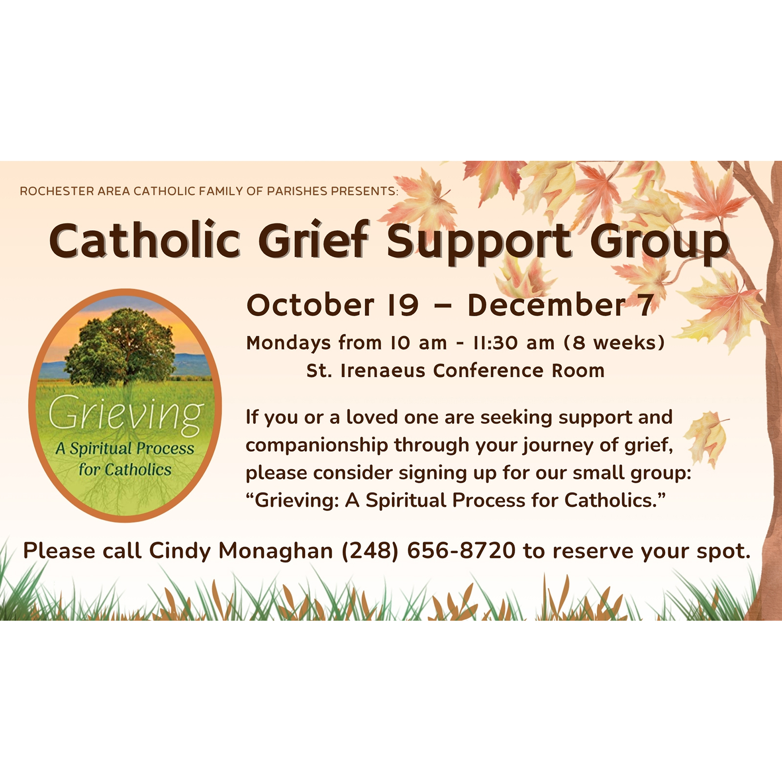 Catholic Grief Support Group Fall 2026