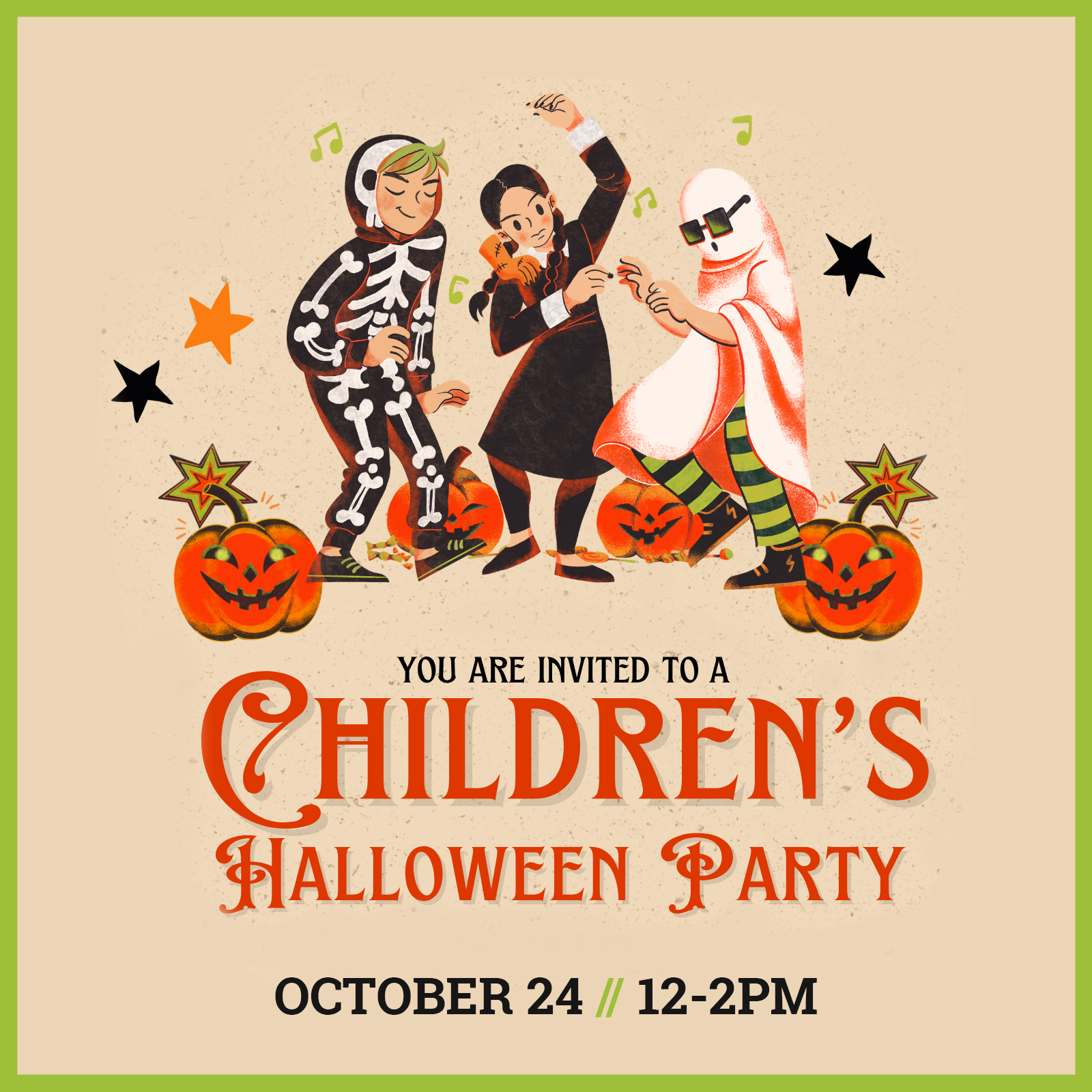 RSVP to the Children's Halloween Party on Oct. 24, 2026