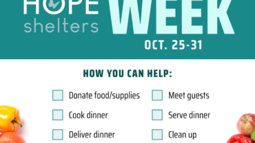 Hope Shelter Week October 25-31, 2026